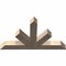 Ekena Millwork Saratoga Smooth Timber Gable Bracket, Douglas Fir, 36"W x 21"H x 3 1/2"D x 3 1/2"F, 14/12 Pitch GBW036X21X0404SAR00SDF - alternate 3